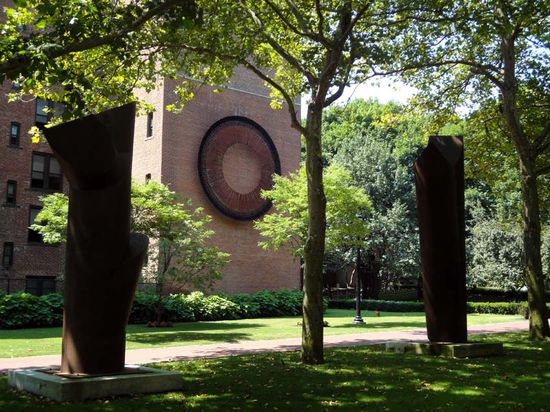 sculptures contemporaines à NY pratt institute