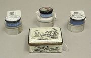 Four European enamel boxes