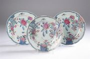 Chinese family rose plates
