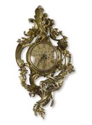 A LOUIS XV ORMOLU CARTEL CLOCK
CIRCA 1750, WITH A LATER DIAL AND LACKING BACKPL