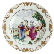  CHINESE EXPORT PLATE
CIRCA 1750-55
