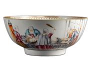  LOT 157 

A CHINESE EXPORT 'FLAGELLATION' BOWL
CIRCA 1750
 
