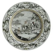 A CHINESE EXPORT PLATE
CIRCA 1745
