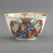 A CHINESE EXPORT ARMORIAL TEABOWL
CIRCA 1745
