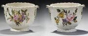 A PAIR OF LATE 18TH CENTURY FRENCH SOFT-PASTE PORCELAIN GLASS-COOLERS, PERHAPS B