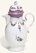 A GOTHA BALUSTER COFFEE-POT AND COVER