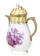 A BERLIN BALUSTER COFFEE-POT AND COVER 

