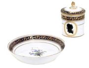 MEISSEN (MARCOLINI) PORTRAIT CUP, COVER AND STAND