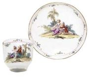 A GOTHA COFFEE-CUP AND SAUCER