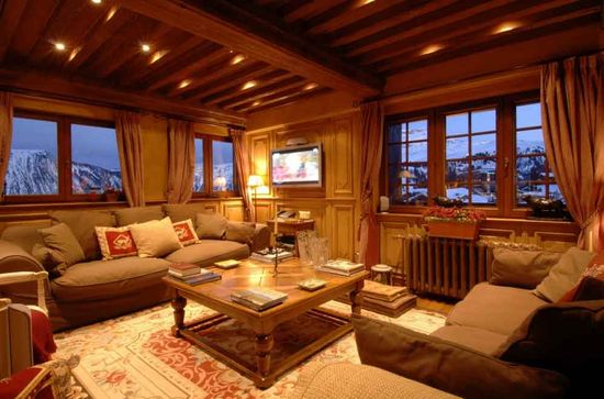  Living Room dans un  Chalet Alpin